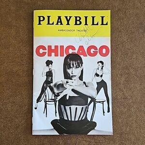 NEW Chicago 2023 Playbill - Signed by Charlotte d'Amboise